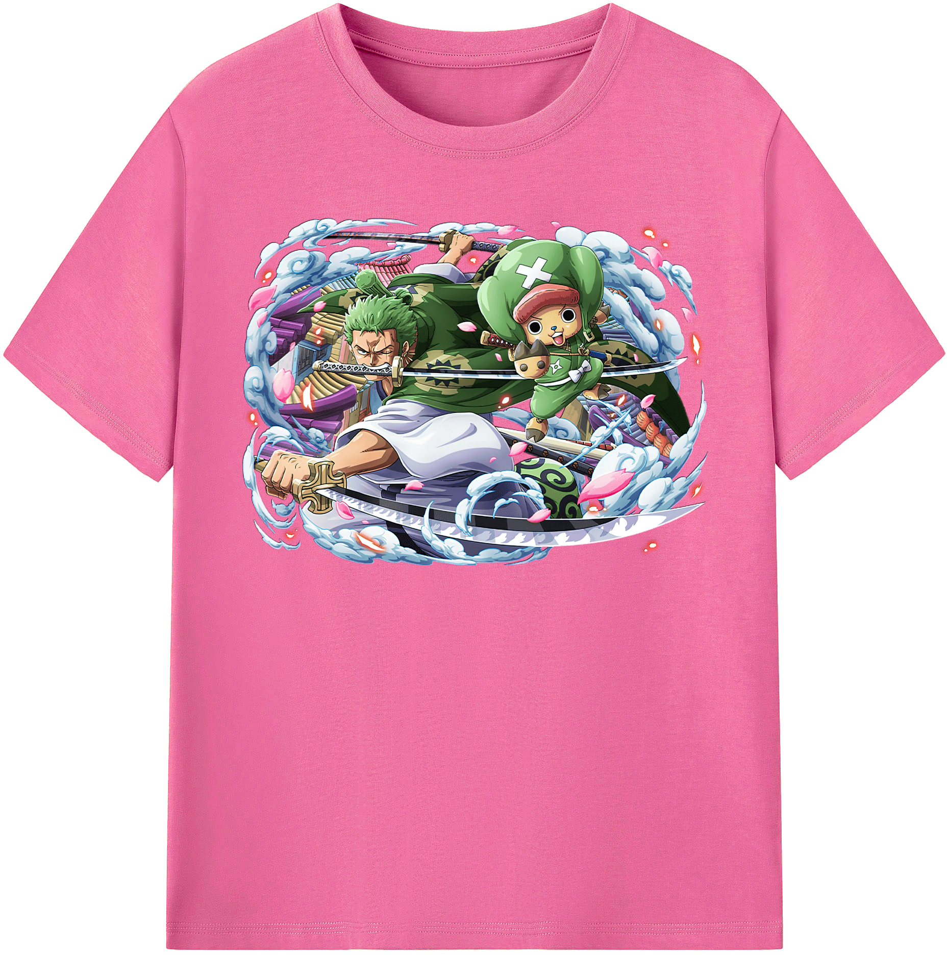 ワンピース ロロノア・ゾロ ONE PIECE Roronoa Zoro レディースカジュアルプリントTシャツ（綿100％）